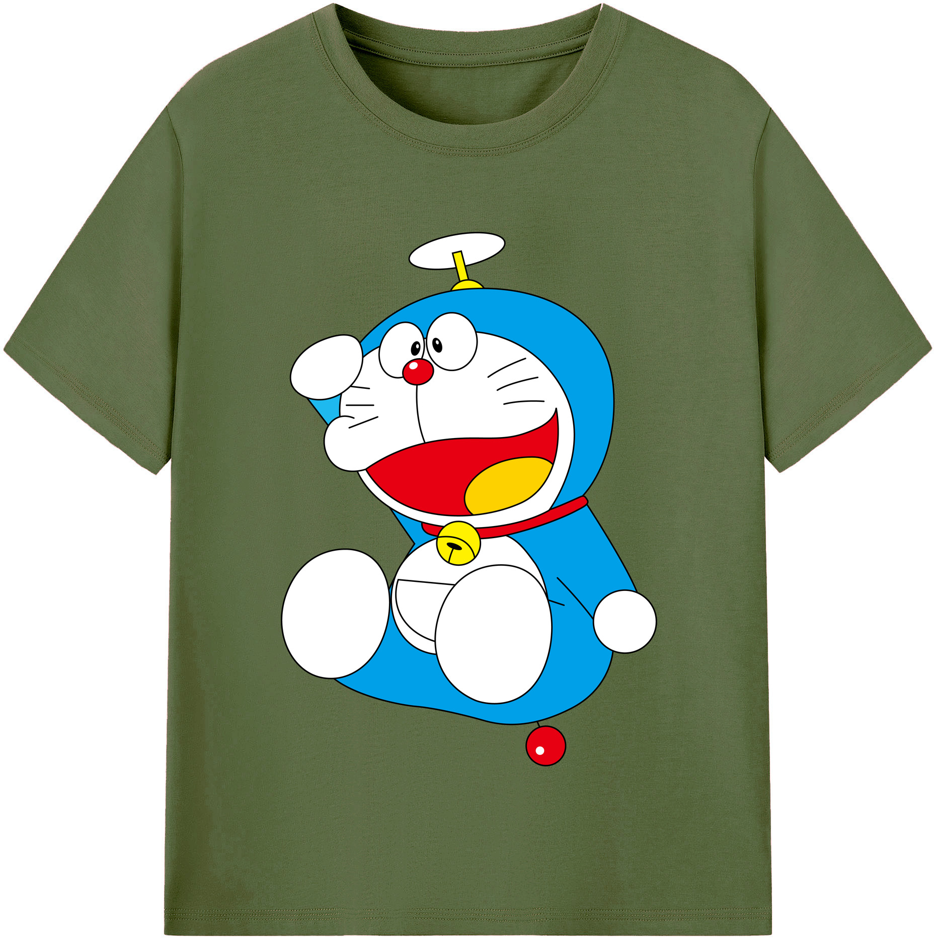 （画像用） ドラえもん Doraemon 綿100％半袖Tシャツ（フロントプリント）